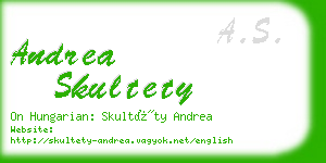 andrea skultety business card